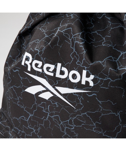 Reebok(リーボック)の「Reebok リーボック ボンサック ナップサック 二重底 ロゴ(バックパック/リュック・キッズ・ブルー/ブラック・FREE)」の3枚目の写真