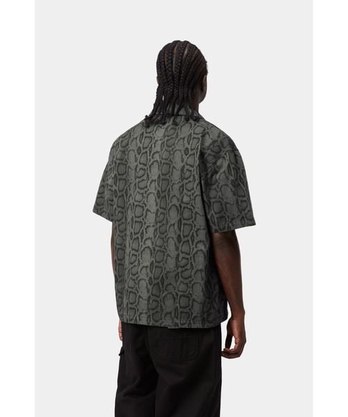 Carhartt WIP(カーハートダブリューアイピー)の「S/S Snake Camo Shirt(シャツ/ブラウス・メンズ・カモフラージュ/ブルー系その他2・SMALL/MEDIUM/LARGE)」の4枚目の写真