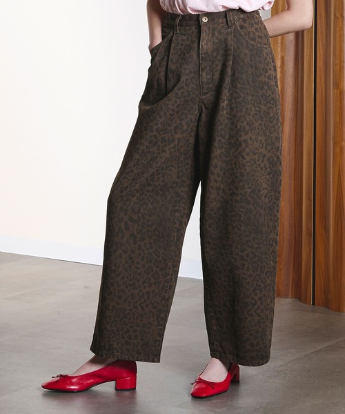 ROSE BUD(ローズバッド)の「PRINT PANTS(その他パンツ・レディース・ブラウン/カモフラージュ・M/S)」の3枚目の写真