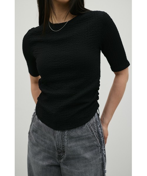 STYLEMIXER(スタイルミキサー)の「スウェルコンパクトT(Tシャツ/カットソー・レディース・ブラック/ライトグリーン/ホワイト・MEDIUM/SMALL)」の3枚目の写真