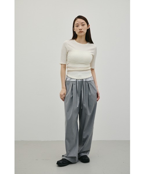 STYLEMIXER(スタイルミキサー)の「スウェルコンパクトT(Tシャツ/カットソー・レディース・ブラック/ライトグリーン/ホワイト・MEDIUM/SMALL)」の9枚目の写真