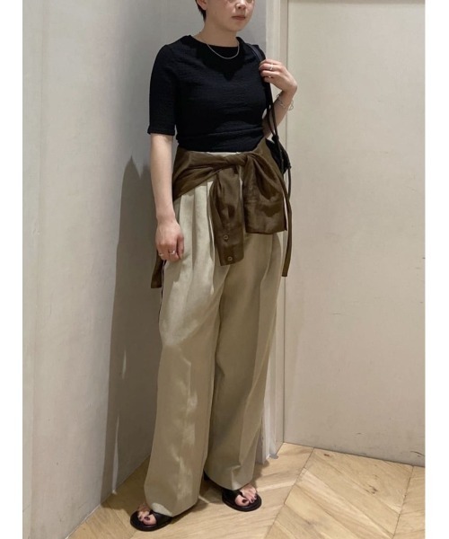 STYLEMIXER(スタイルミキサー)の「スウェルコンパクトT(Tシャツ/カットソー・レディース・ブラック/ライトグリーン/ホワイト・MEDIUM/SMALL)」の4枚目の写真