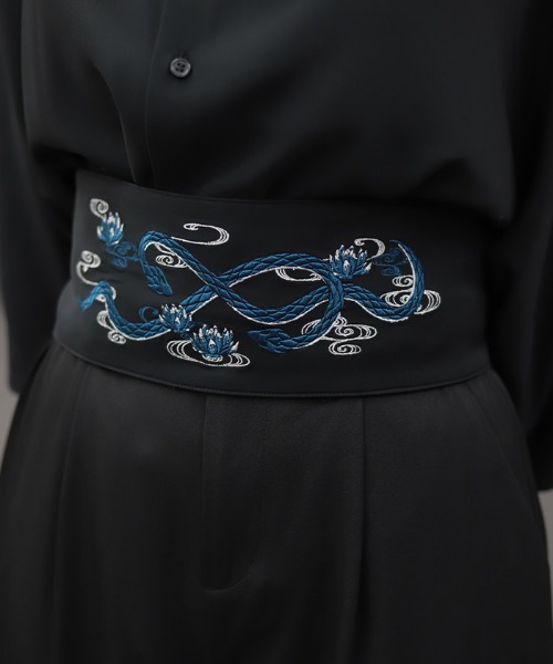 蛇×蓮刺繍帯ベルト（ベルト）｜REZEN（リゼン）のファッション通販