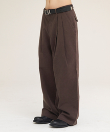 AKECII（アケシ）の「ヘリソンワイドチノパンツ_ウォッシュドブラウン（その他パンツ）」