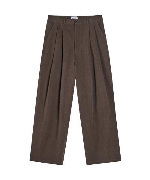 AKECII(アケシ)の「ヘリソンワイドチノパンツ_ウォッシュドブラウン(その他パンツ・メンズ・その他・MEDIUM/SMALL/LARGE)」の7枚目の写真