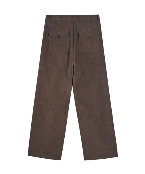 AKECII(アケシ)の「ヘリソンワイドチノパンツ_ウォッシュドブラウン(その他パンツ・メンズ・その他・MEDIUM/SMALL/LARGE)」の8枚目の写真