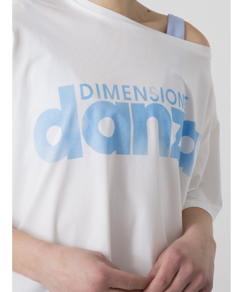 DIMENSIONE danza(ディメンシオーネ ダンツァ)の「ロゴ入りTシャツ(Tシャツ/カットソー・レディース・ホワイト・SMALL)」の3枚目の写真