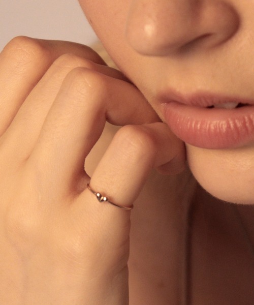 Bilan(ビラン)の「【BILAN】Mini Heart Ring/ミニハートリング(リング・レディース・ピンクゴールド/ゴールド/シルバー・10号/8号/5号/12号/11号/9号/13号)」の1枚目の写真