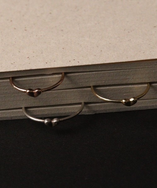 Bilan(ビラン)の「【BILAN】Mini Heart Ring/ミニハートリング(リング・レディース・ピンクゴールド/ゴールド/シルバー・10号/8号/5号/12号/11号/9号/13号)」の4枚目の写真