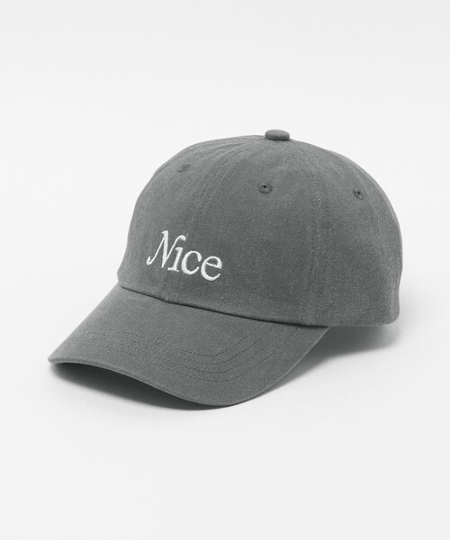 NICE WEATHER(ナイスウェザー)の「<NICE WEATHER>SIGNATURE キャップ 2(キャップ・メンズ・ライラック/ベージュ/ネイビー/グレー系/ブラック・FREE)」の3枚目の写真