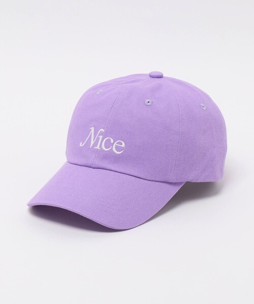 NICE WEATHER(ナイスウェザー)の「<NICE WEATHER>SIGNATURE キャップ 2(キャップ・メンズ・ライラック/ベージュ/ネイビー/グレー系/ブラック・FREE)」の1枚目の写真