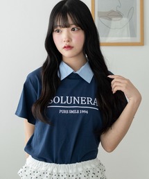 WEGO/【26春夏新作】シャツドッキング刺繍T