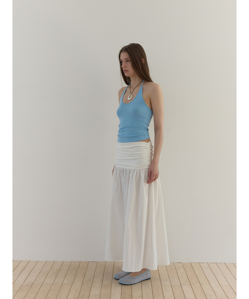 ASURA(アスラ)の「CURVE HALTER SLEEVELESS (SKY BLUE)(Tシャツ/カットソー・レディース・その他・OS)」の3枚目の写真