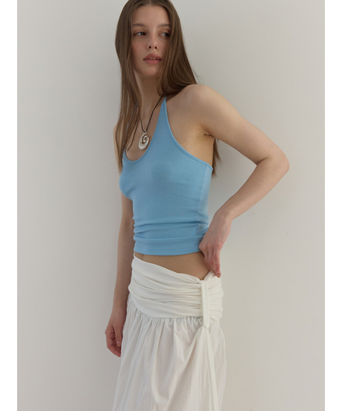 ASURA(アスラ)の「CURVE HALTER SLEEVELESS (SKY BLUE)(Tシャツ/カットソー・レディース・その他・OS)」の6枚目の写真