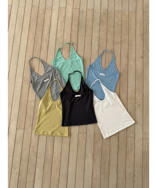 ASURA(アスラ)の「CURVE HALTER SLEEVELESS (SKY BLUE)(Tシャツ/カットソー・レディース・その他・OS)」の13枚目の写真