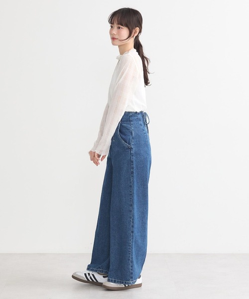 earth music&ecology(アースミュージックアンドエコロジー)の「【WEB限定】フロントZIPバックレースアップデニム(デニムパンツ・レディース・ブルー系その他/インディゴブルー/ライトインディゴブルー・S/M)」の14枚目の写真