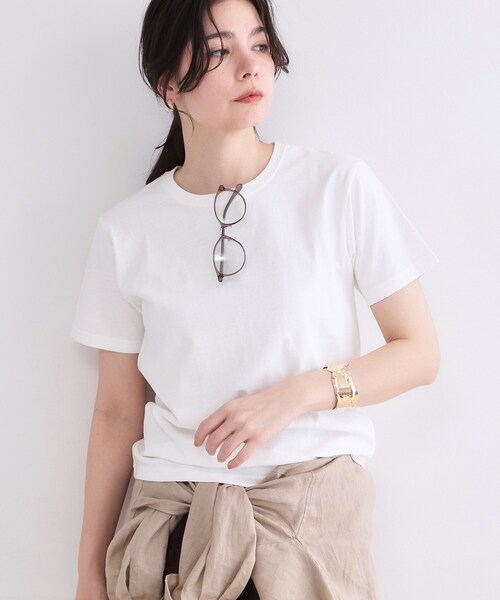 OPAQUE.CLIP(オペークドットクリップ)の「【FRUIT OF THE LOOM/フルーツオブザルーム】別注オリジナルパックTシャツ(Tシャツ/カットソー・レディース・ホワイト/ネイビー/レッド系1/チャコールグレー・99)」の2枚目の写真