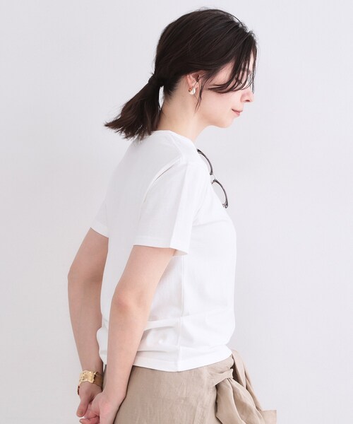 OPAQUE.CLIP(オペークドットクリップ)の「【FRUIT OF THE LOOM/フルーツオブザルーム】別注オリジナルパックTシャツ(Tシャツ/カットソー・レディース・ホワイト/ネイビー/レッド系1/チャコールグレー・99)」の5枚目の写真