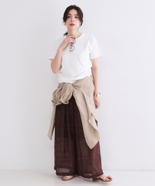 OPAQUE.CLIP(オペークドットクリップ)の「【FRUIT OF THE LOOM/フルーツオブザルーム】別注オリジナルパックTシャツ(Tシャツ/カットソー・レディース・ホワイト/ネイビー/レッド系1/チャコールグレー・99)」の6枚目の写真