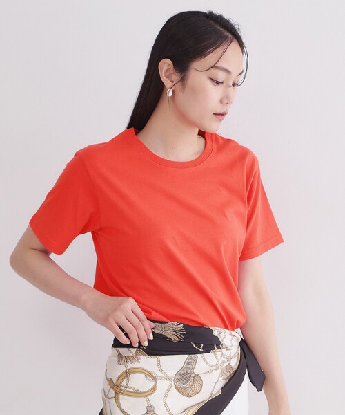 OPAQUE.CLIP(オペークドットクリップ)の「【FRUIT OF THE LOOM/フルーツオブザルーム】別注オリジナルパックTシャツ(Tシャツ/カットソー・レディース・ホワイト/ネイビー/レッド系1/チャコールグレー・99)」の13枚目の写真
