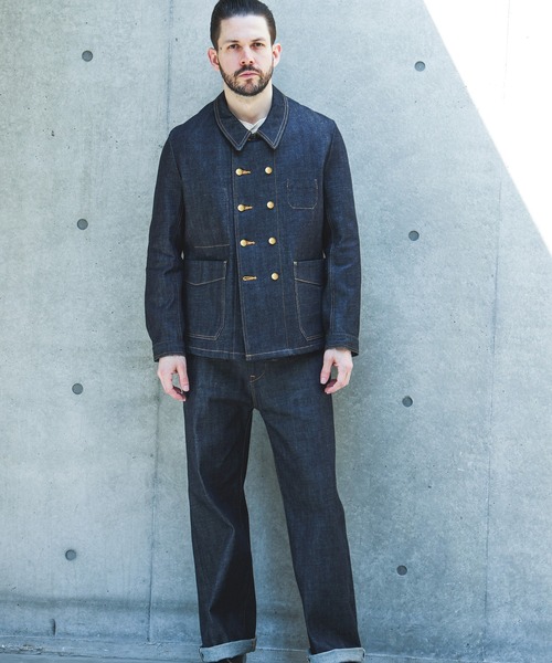 MR.OLIVE(ミスターオリーブ)の「14oz SELVEDGE DENIM / BASTION JACKET M263109(デニムジャケット・メンズ・インディゴブルー・SMALL/LARGE/MEDIUM)」の2枚目の写真