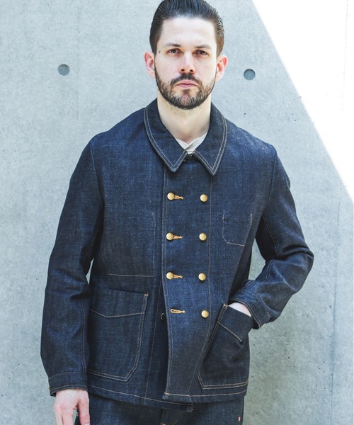 MR.OLIVE(ミスターオリーブ)の「14oz SELVEDGE DENIM / BASTION JACKET M263109(デニムジャケット・メンズ・インディゴブルー・SMALL/LARGE/MEDIUM)」の4枚目の写真