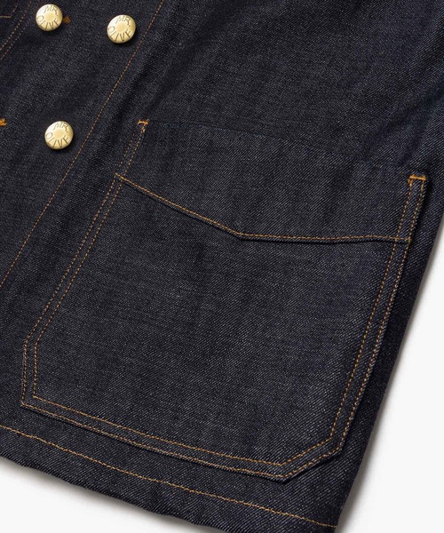 MR.OLIVE(ミスターオリーブ)の「14oz SELVEDGE DENIM / BASTION JACKET M263109(デニムジャケット・メンズ・インディゴブルー・SMALL/LARGE/MEDIUM)」の15枚目の写真