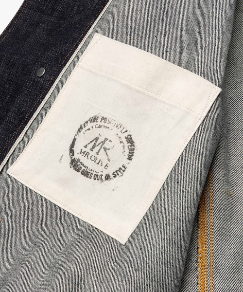 MR.OLIVE(ミスターオリーブ)の「14oz SELVEDGE DENIM / BASTION JACKET M263109(デニムジャケット・メンズ・インディゴブルー・SMALL/LARGE/MEDIUM)」の19枚目の写真
