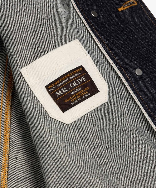 MR.OLIVE(ミスターオリーブ)の「14oz SELVEDGE DENIM / BASTION JACKET M263109(デニムジャケット・メンズ・インディゴブルー・SMALL/LARGE/MEDIUM)」の20枚目の写真