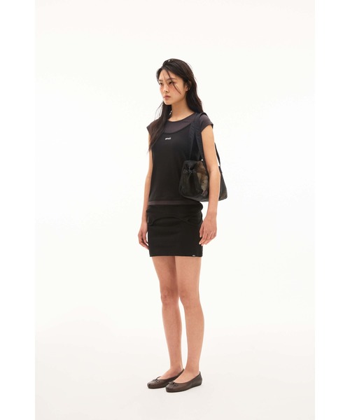 EMIS(イミス)の「(W) LAYERED-LIKE T-SHIRT(Tシャツ/カットソー・レディース・ライトブルー/ブラック・FREE)」の13枚目の写真