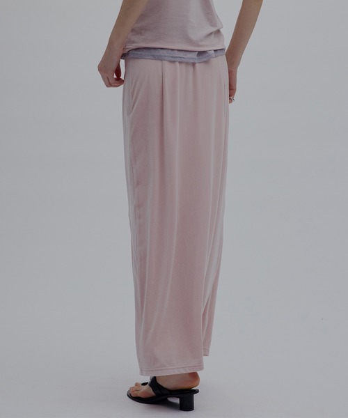 Ameri(アメリ)の「MEDI SHEER VELOUR WRAP LIKE SKIRT(スカート・レディース・ピンク/ブラウン/アイボリー・MEDIUM/SMALL)」の5枚目の写真