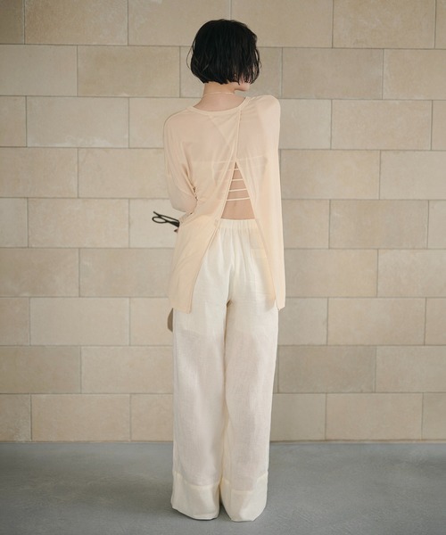 LAULEN(ローレン)の「back strap rib bandeau /バックストラップリブバンドゥ(チューブトップ・レディース・アイボリー/ブラック・FREE)」の12枚目の写真