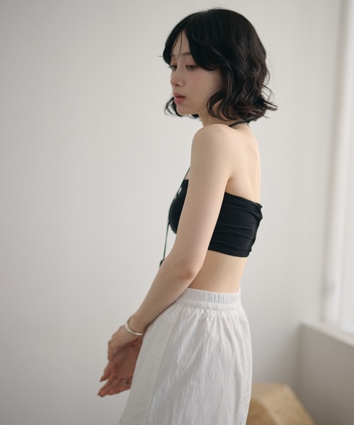 LAULEN(ローレン)の「back strap rib bandeau /バックストラップリブバンドゥ(チューブトップ・レディース・アイボリー/ブラック・FREE)」の16枚目の写真