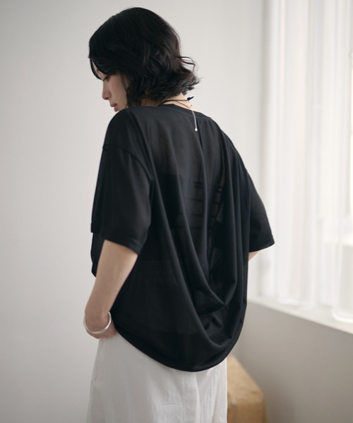 LAULEN(ローレン)の「back strap rib bandeau /バックストラップリブバンドゥ(チューブトップ・レディース・アイボリー/ブラック・FREE)」の18枚目の写真