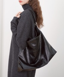 Never mind the XU / Chikashitsu+ | 【HAH ARCHIVE】Contour Shoulder Bag（Faux Leather） / 【ハーアーカイブ】コントゥアワンショルダーバッグ（フォーレザー）(ショルダーバッグ)
