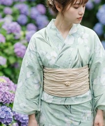 セット 兵児帯」に該当するレディースの浴衣（グリーン・カーキ/緑色系