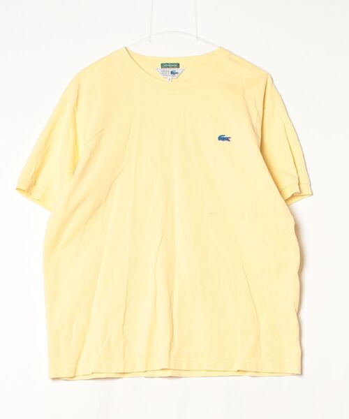 LACOSTE 半袖Tシャツ イエロー ブランド古着】半袖Tシャツ（Tシャツ/カットソー）｜LACOSTE（ラコステ