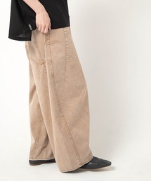 R4468 ケミカル加工の5ポケまるパンツ