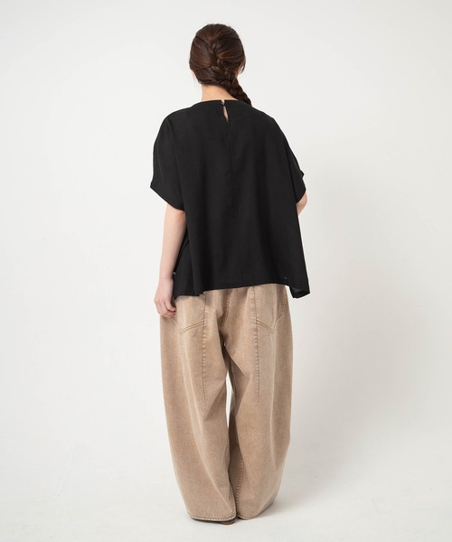 URCH RNA(アーチ アールエヌエー)の「R4468 ケミカル加工の5ポケまるパンツ(デニムパンツ・レディース・ダークインディゴブルー/ライトインディゴブルー/ベージュ系その他・FREE)」の18枚目の写真