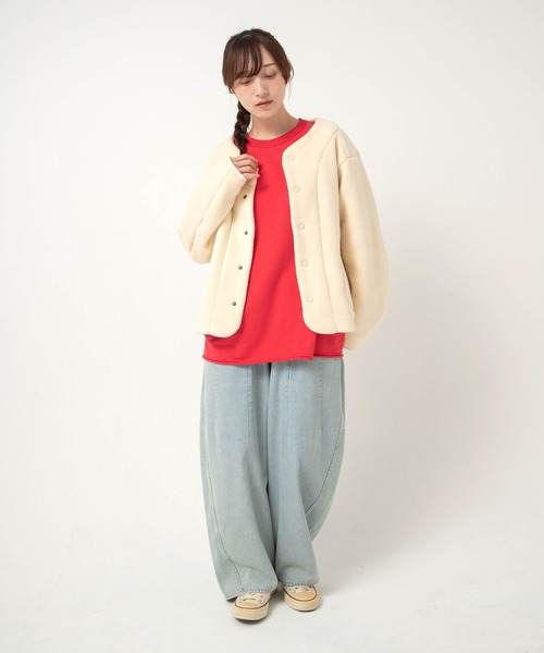 URCH RNA(アーチ アールエヌエー)の「R4468 ケミカル加工の5ポケまるパンツ(デニムパンツ・レディース・ダークインディゴブルー/ライトインディゴブルー/ベージュ系その他・FREE)」の20枚目の写真
