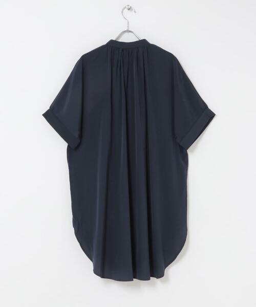 ITEMS URBANRESEARCH(アイテムズ アーバンリサーチ)の「スキッパーチュニックブラウス(シャツ/ブラウス・レディース・グレー系その他/ライトブルー/ネイビー・FREE)」の10枚目の写真