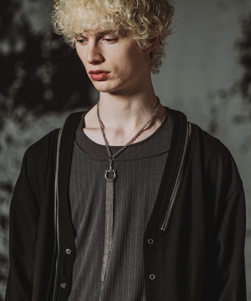 NO ID.(ノーアイディ)の「【NO ID.】Horsebit Charm Tassel Necklace / ホースビット チャーム タッセル ネックレス(ネックレス・メンズ・シルバー・ONE SIZE)」の11枚目の写真