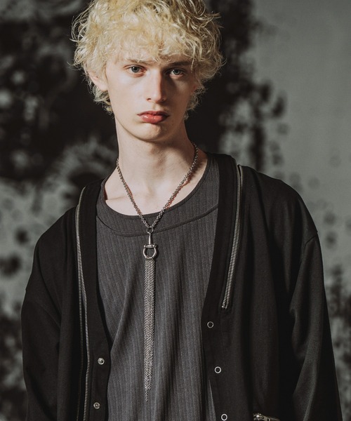 NO ID.(ノーアイディ)の「【NO ID.】Horsebit Charm Tassel Necklace / ホースビット チャーム タッセル ネックレス(ネックレス・メンズ・シルバー・ONE SIZE)」の12枚目の写真