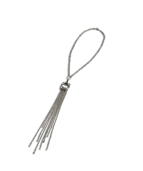 NO ID.(ノーアイディ)の「【NO ID.】Horsebit Charm Tassel Necklace / ホースビット チャーム タッセル ネックレス(ネックレス・メンズ・シルバー・ONE SIZE)」の6枚目の写真