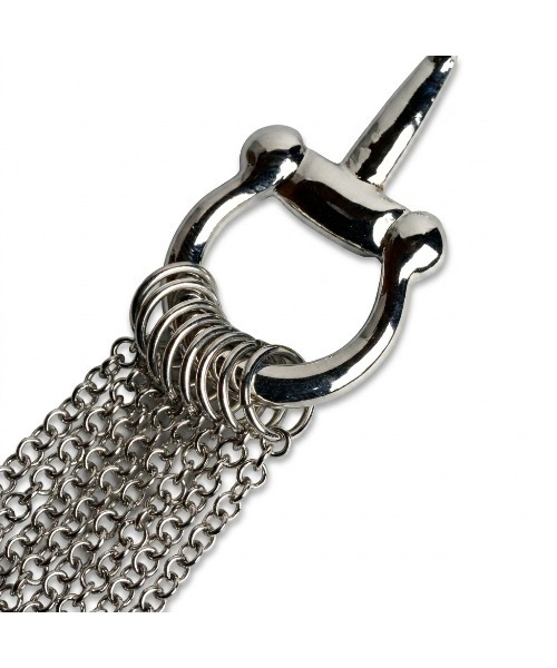 NO ID.(ノーアイディ)の「【NO ID.】Horsebit Charm Tassel Necklace / ホースビット チャーム タッセル ネックレス(ネックレス・メンズ・シルバー・ONE SIZE)」の8枚目の写真