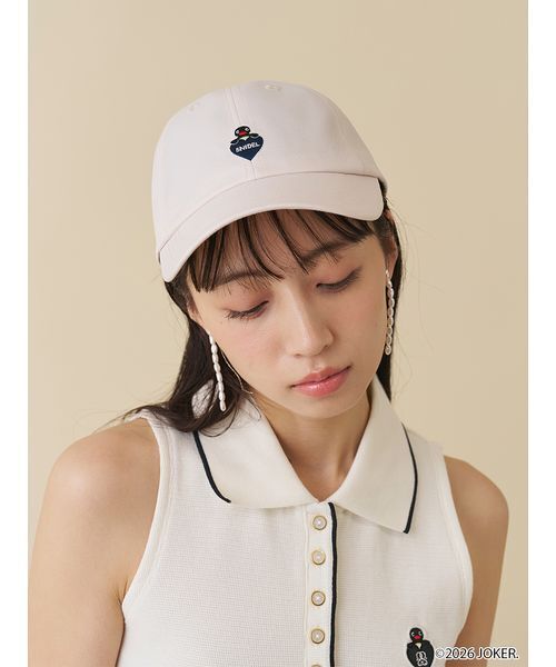 SNIDEL(スナイデル)の「【PINGU(TM)】ワンポイントキャップ(キャップ・レディース・ホワイト/ネイビー/レッド・F)」の16枚目の写真