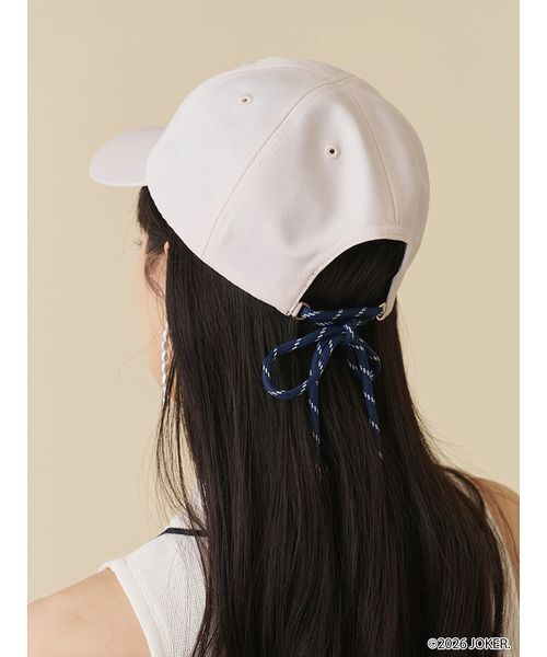 SNIDEL(スナイデル)の「【PINGU(TM)】ワンポイントキャップ(キャップ・レディース・ホワイト/ネイビー/レッド・F)」の17枚目の写真