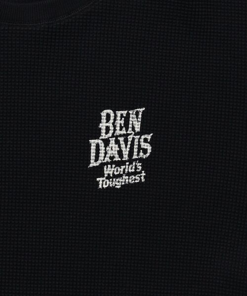 BEN DAVIS(ベンデイビス)の「【BEN DAVIS】BIG WAFFLE GRAPHIC CREW / ワッフル グラフィック クルー ロンT ユニセックス 長袖(Tシャツ/カットソー・メンズ・ネイビー/オフホワイト/ライトグレー/ブラック・X-LARGE/LARGE/MEDIUM)」の11枚目の写真