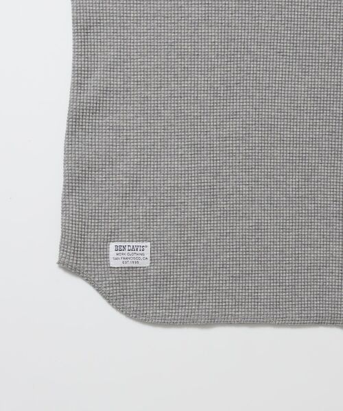 BEN DAVIS(ベンデイビス)の「【BEN DAVIS】BIG WAFFLE GRAPHIC CREW / ワッフル グラフィック クルー ロンT ユニセックス 長袖(Tシャツ/カットソー・メンズ・ネイビー/オフホワイト/ライトグレー/ブラック・X-LARGE/LARGE/MEDIUM)」の19枚目の写真