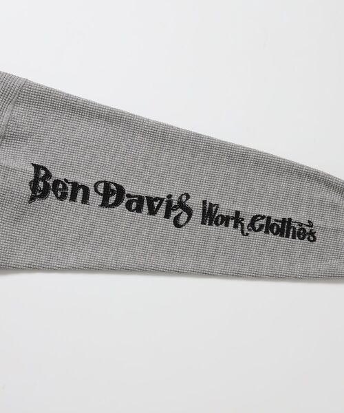 BEN DAVIS(ベンデイビス)の「【BEN DAVIS】BIG WAFFLE GRAPHIC CREW / ワッフル グラフィック クルー ロンT ユニセックス 長袖(Tシャツ/カットソー・メンズ・ネイビー/オフホワイト/ライトグレー/ブラック・X-LARGE/LARGE/MEDIUM)」の20枚目の写真